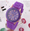 Unisex Rose Gold Silicone Sports Watches